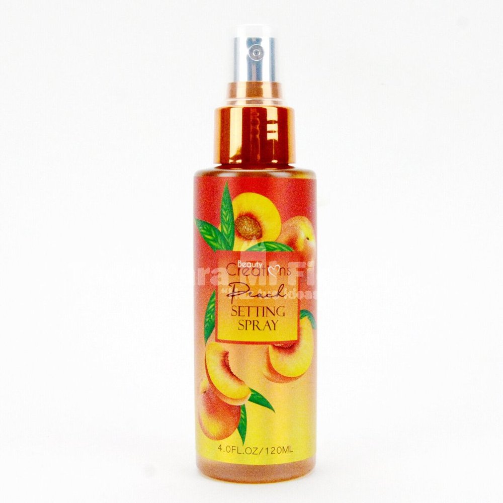 2PK BEAUTY CREATIONS PEACH MAKEUP Setting Spray Long Lasting 4 oz 120 ml